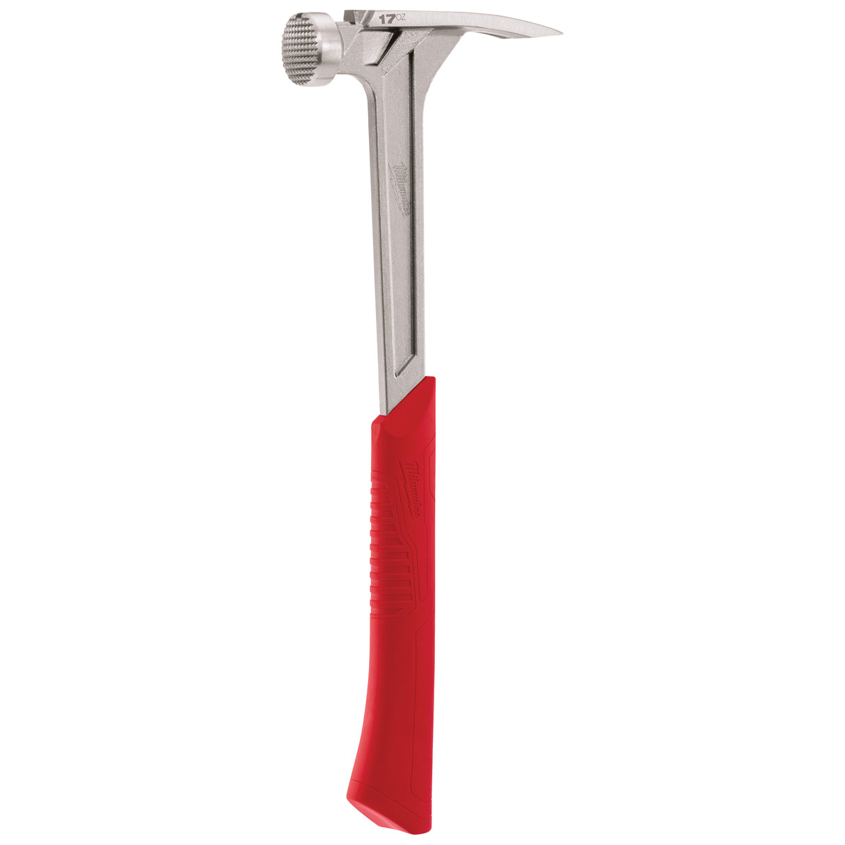 Milled Face Framing Hammer, 17 oz., Solid Steel Handle, 16-1/8" L