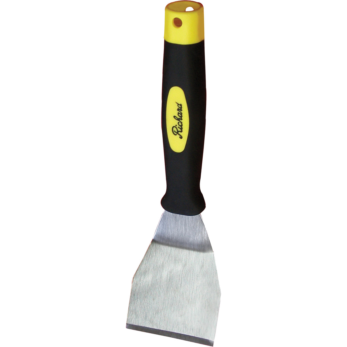 Bent Chisel Scraper, Carbon Steel Blade, 6" Wide, Plastic Handle