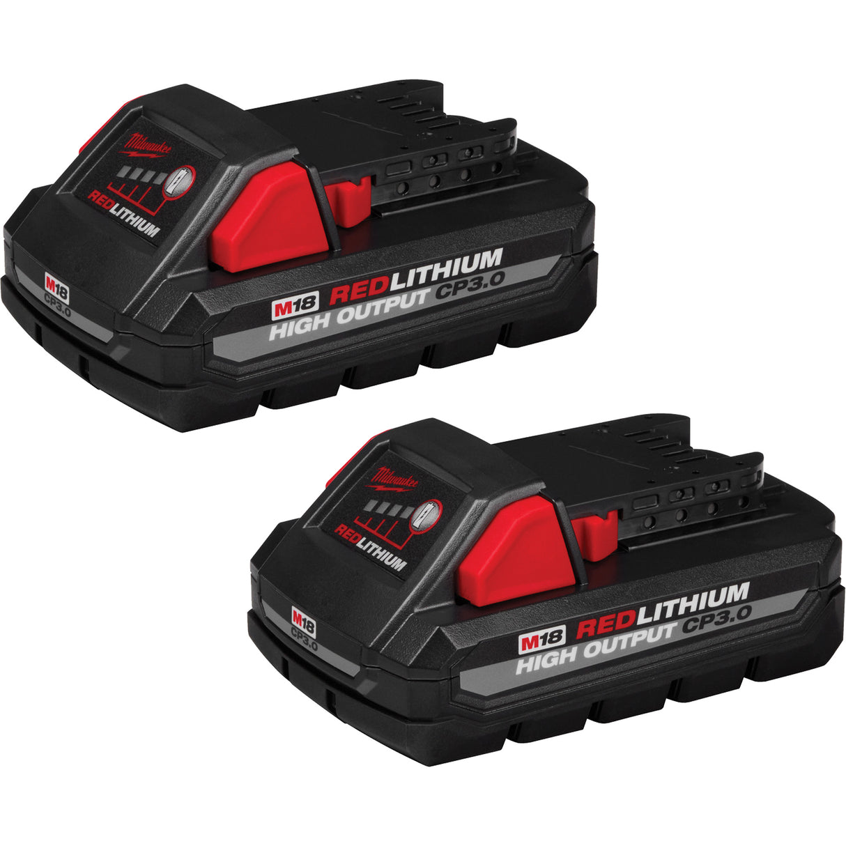 M18™ Redlithium™ High Output™ CP3.0 Battery Packs, Lithium-Ion, 18 V, 3.0 Ah