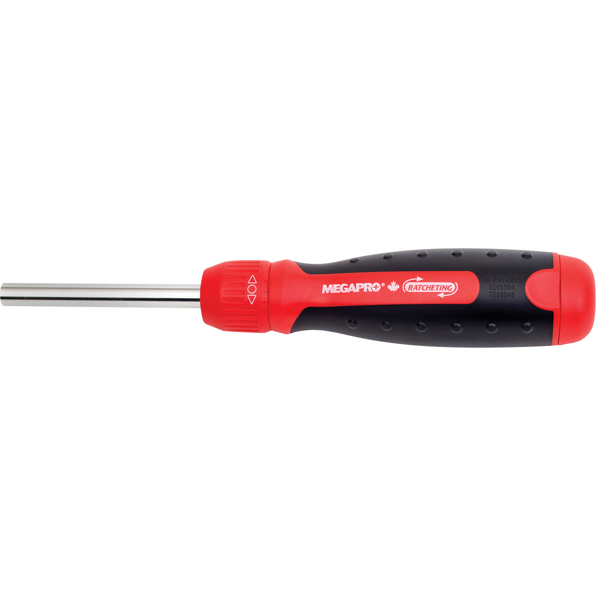 Ratcheting Tamperproof Screwdriver, 8-1/2" L, Cushion Grip Handle