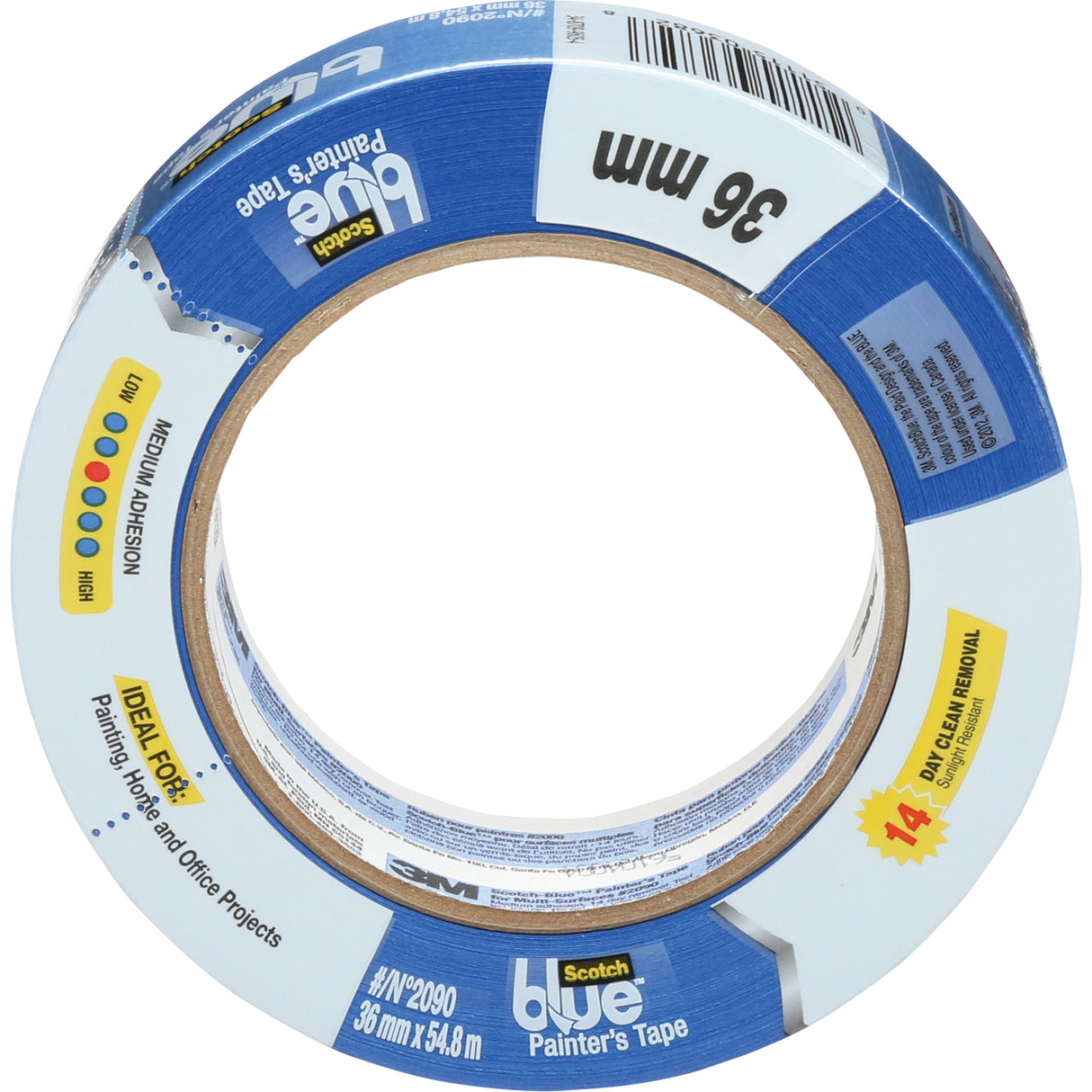 ScotchBlue™ Original Painter's Tape, 36 mm (1-2/5") x 55 m (180'), Blue