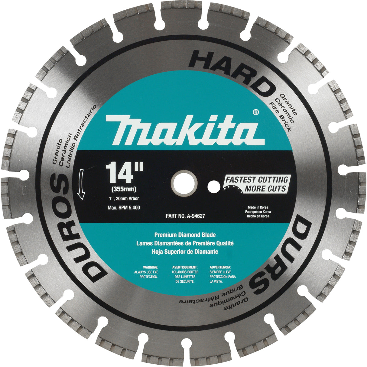 Hard Material Turbo Diamond Blade