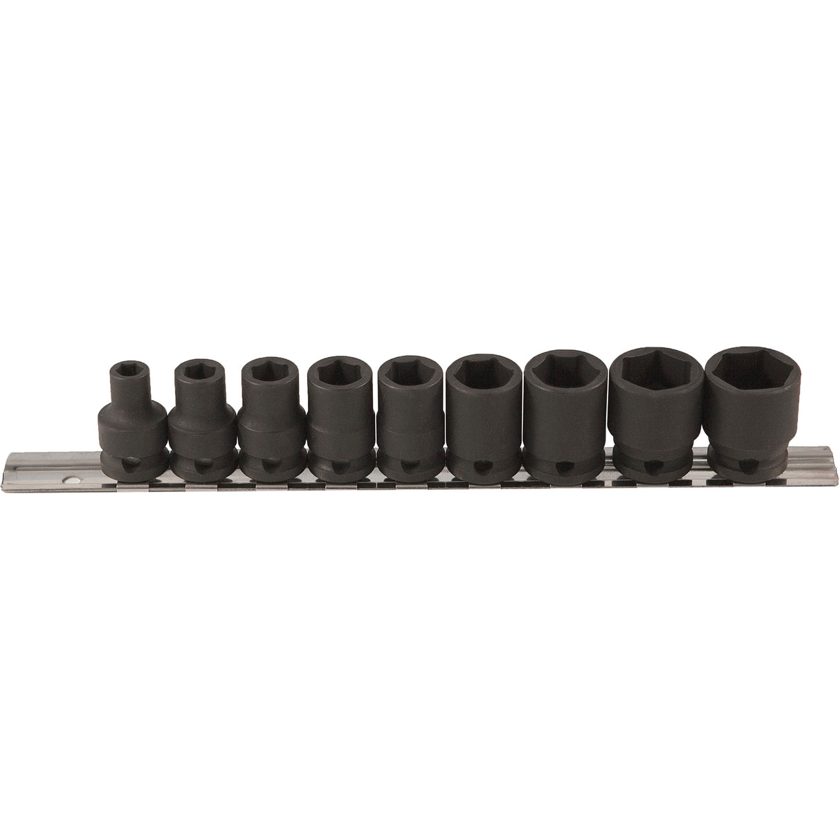 Thin Walled Socket Set, 9 Pcs, Impact, 3/8" Drive Size