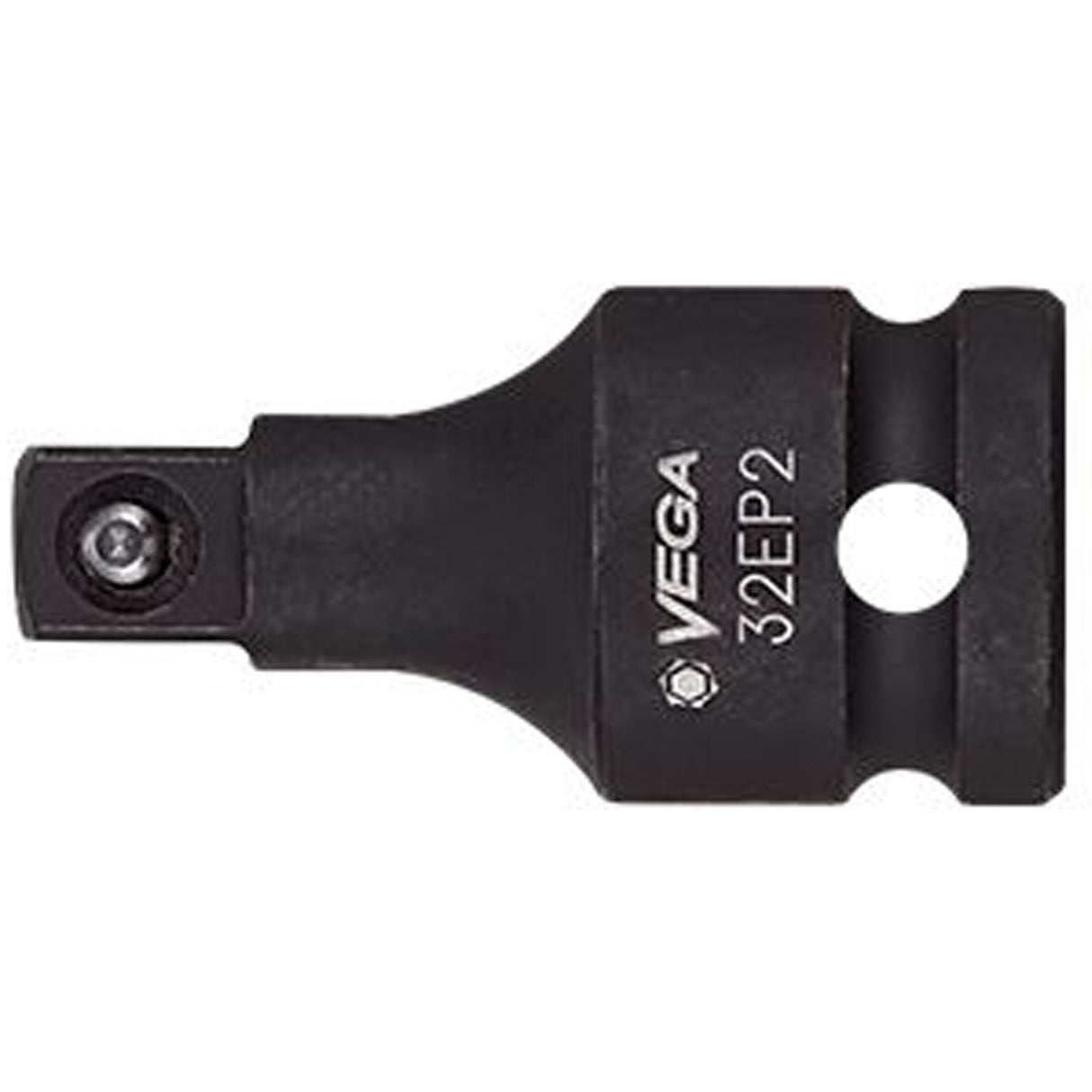 Socket Adapter, Impact, 1/2" Drive, 3/8" Socket, 2" L, Pin