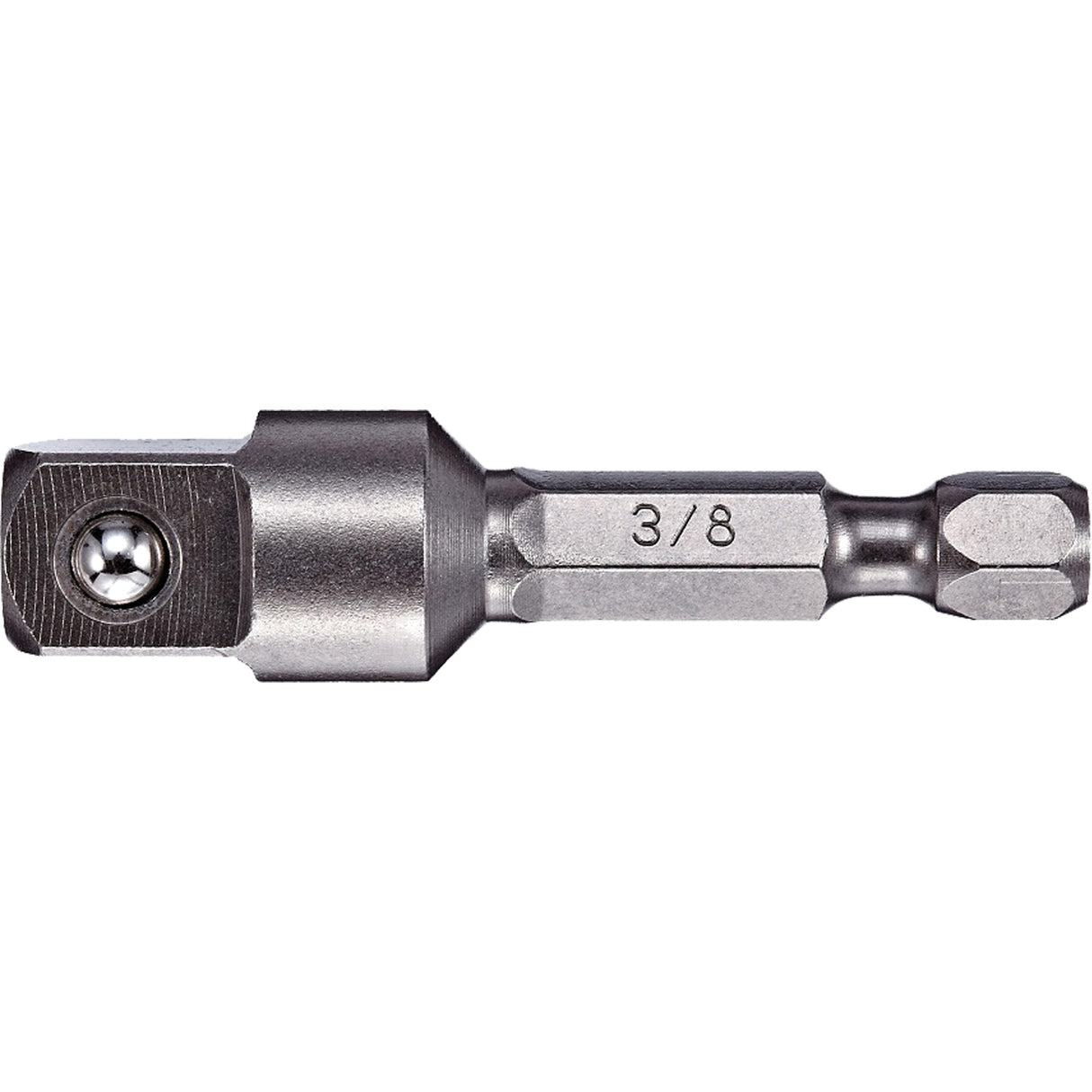 Adapter & Extension, 1/4" Drive Size, 3/8" Male Size, Ball, 2" L