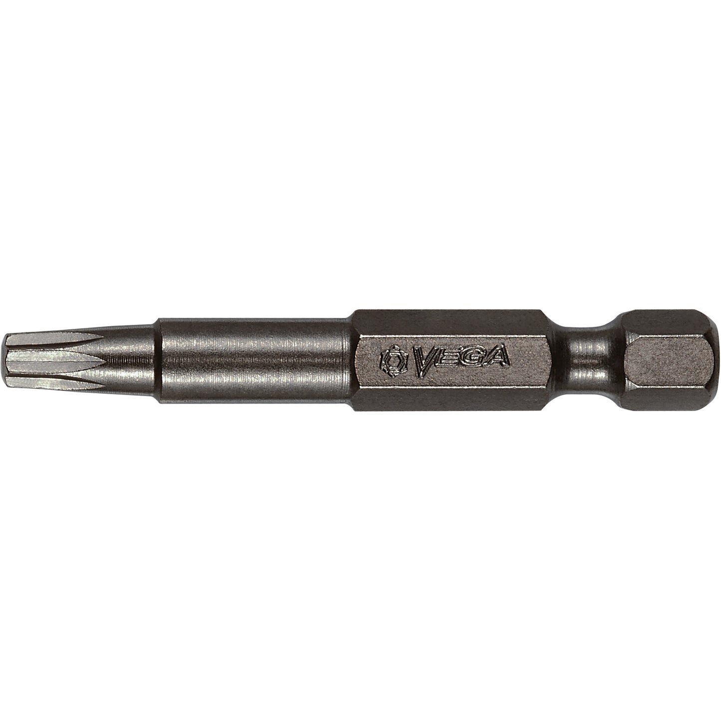 Power Bit, Double-Square, #2 Tip, 1/4" Drive Size, 2" Length
