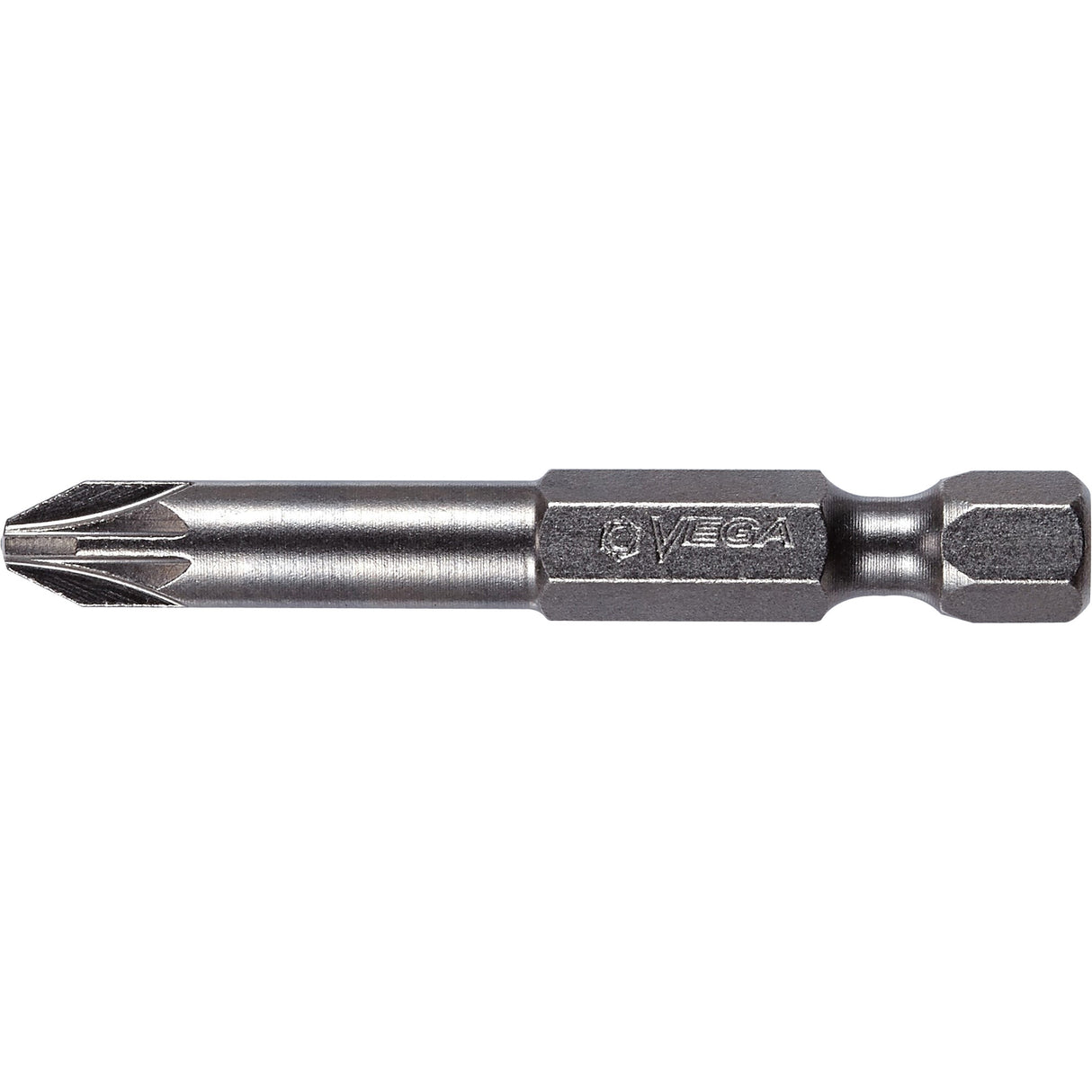 Power Bit, Pozidriv, #2 Tip, 1/4" Drive Size, 3-1/2" Length