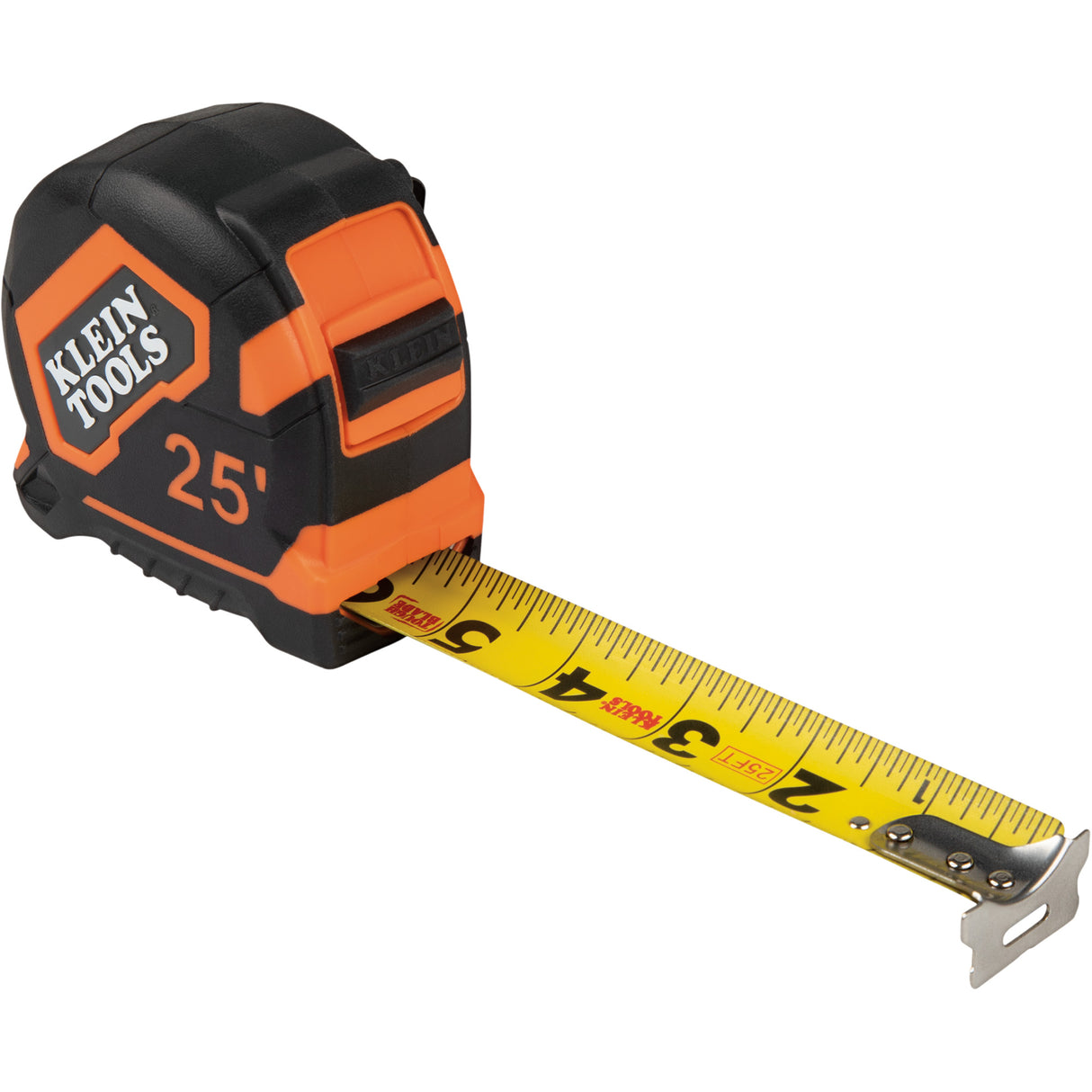 Tape Measure with Belt Clip, 25', 1/16" Graduations