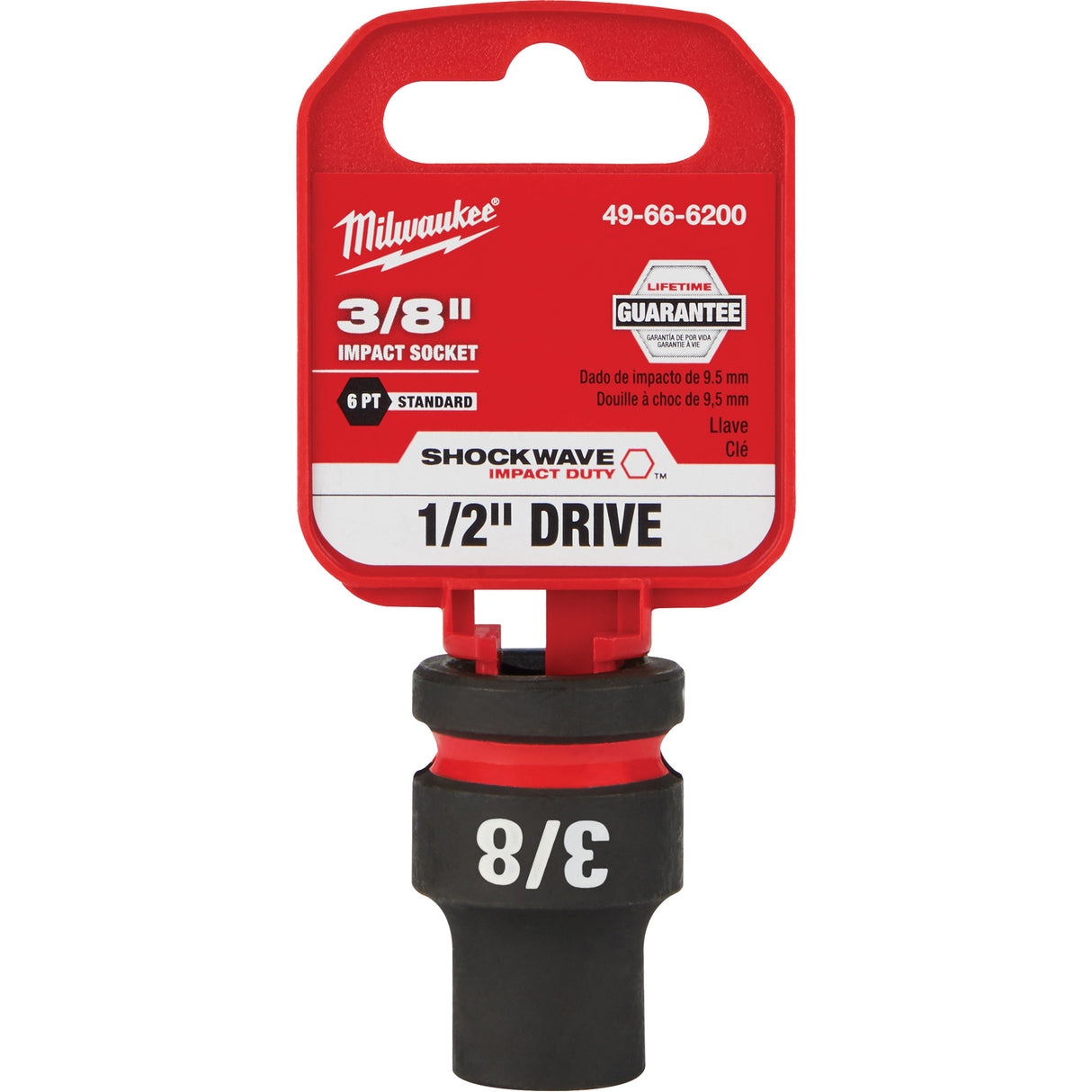 Shockwave™ Impact Duty™ Socket, Power, 3/8", 1/2" Drive, 6 Points