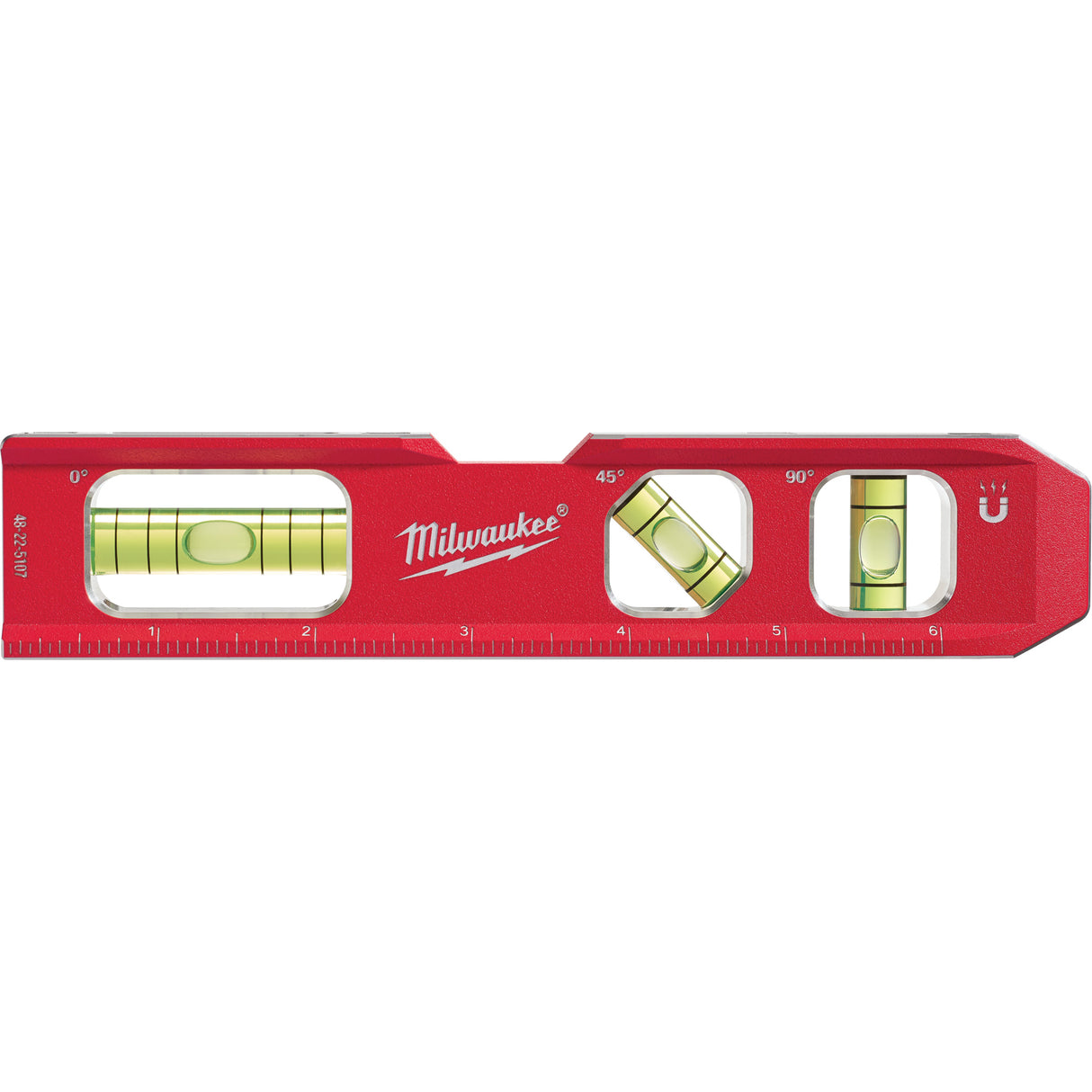 Compact Billet Torpedo Level, 3 Vials, Magnetic