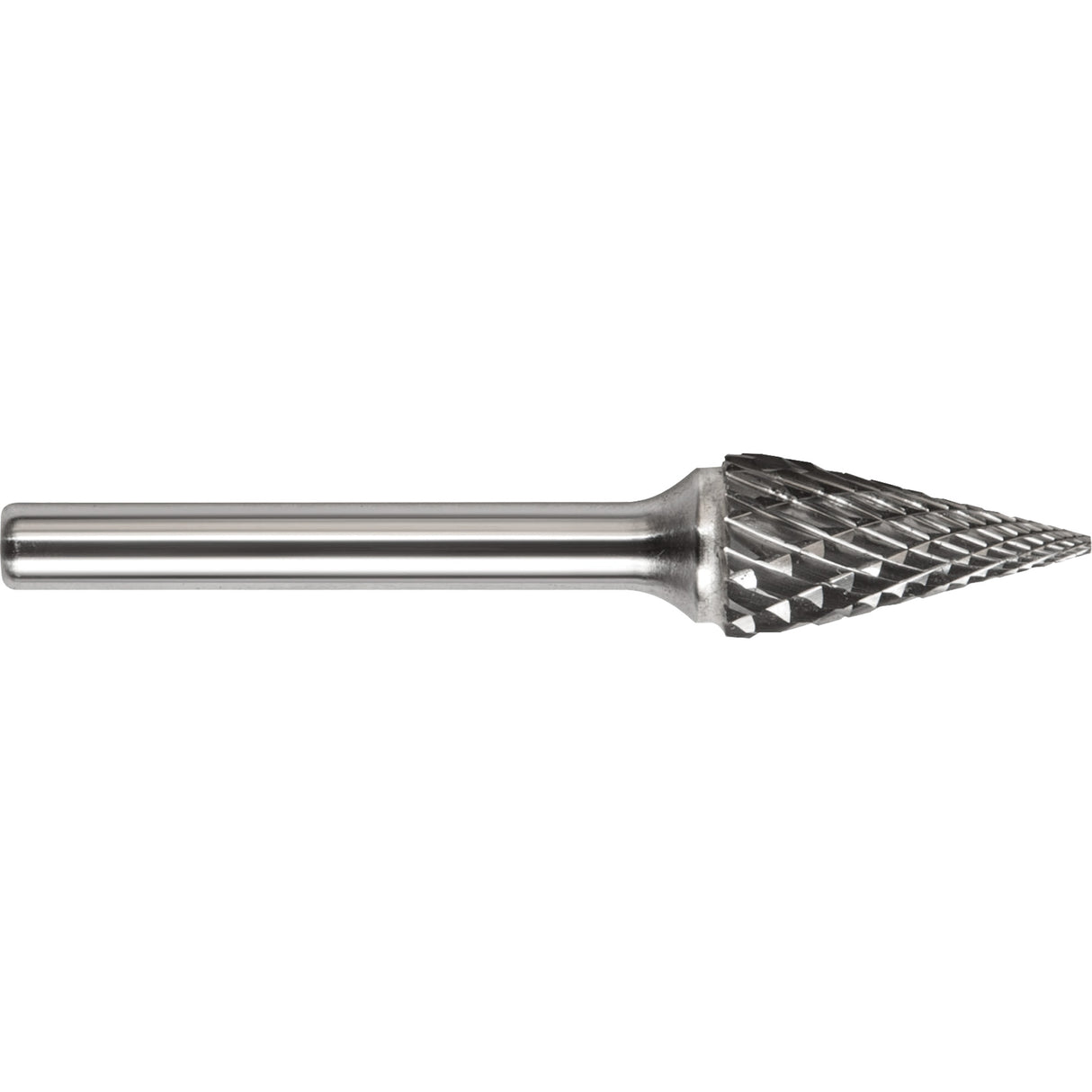 Drillco® Magnum Double Cut Solid Carbide Burr, SM-5, 1/2" Dia., 1/4" Shank, 7/8" Depth of Cut