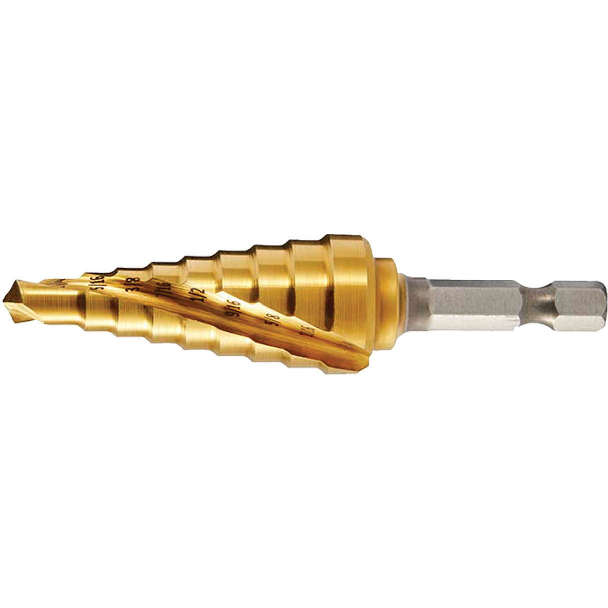 Drillco® #3 Step Drill, 3/16" - 7/8" , 1/16" Increments