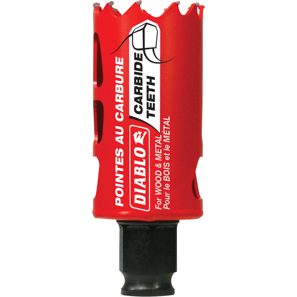 Wood & Metal Hole Saw, 1-3/8", 2-3/8" Depth of Cut, Carbide