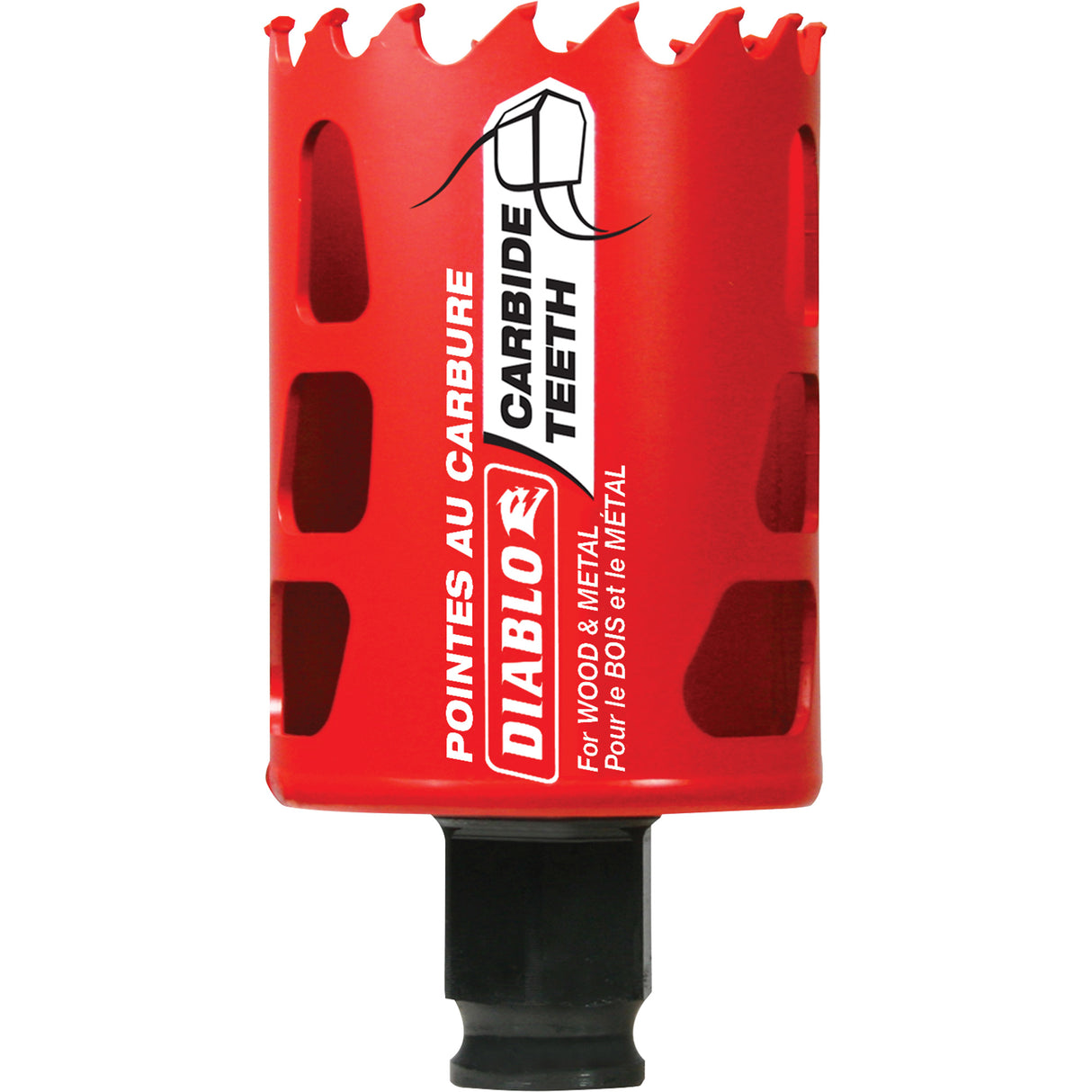 Wood & Metal Hole Saw, 1-7/8", 2-3/8" Depth of Cut, Carbide