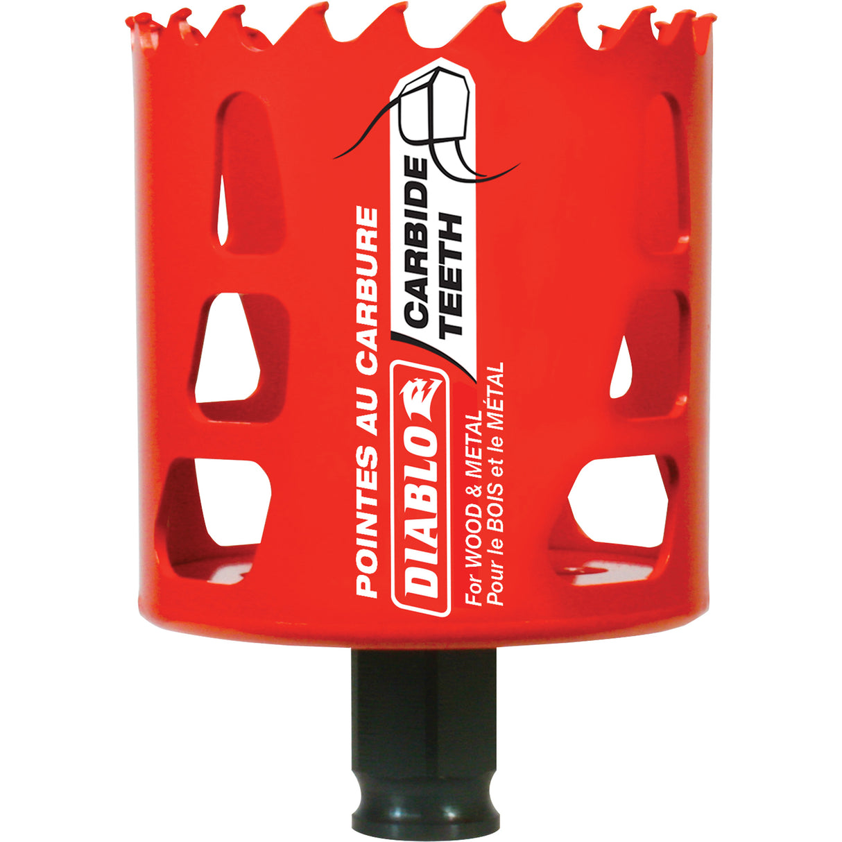 Wood & Metal Hole Saw, 2-1/2", 2-3/8" Depth of Cut, Carbide