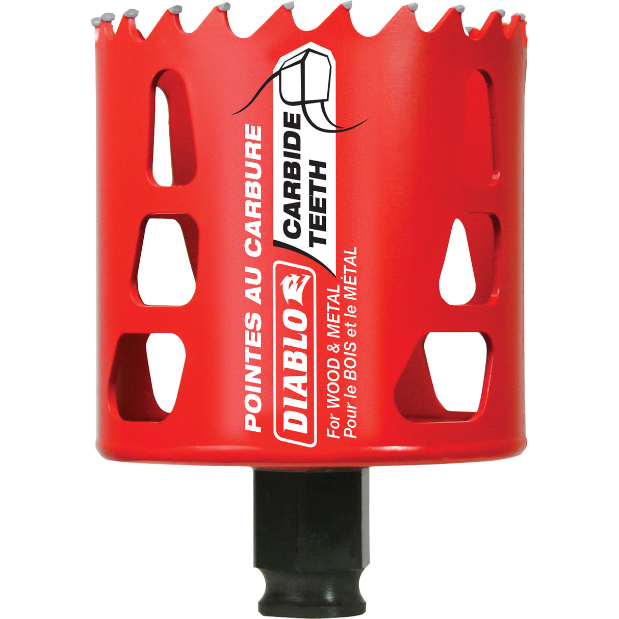 Wood & Metal Hole Saw, 2-5/8", 2-3/8" Depth of Cut, Carbide