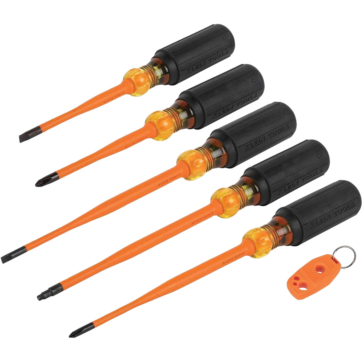 Slim-Tip Insulated Screwdriver Set, 1000 V, 6 Pcs