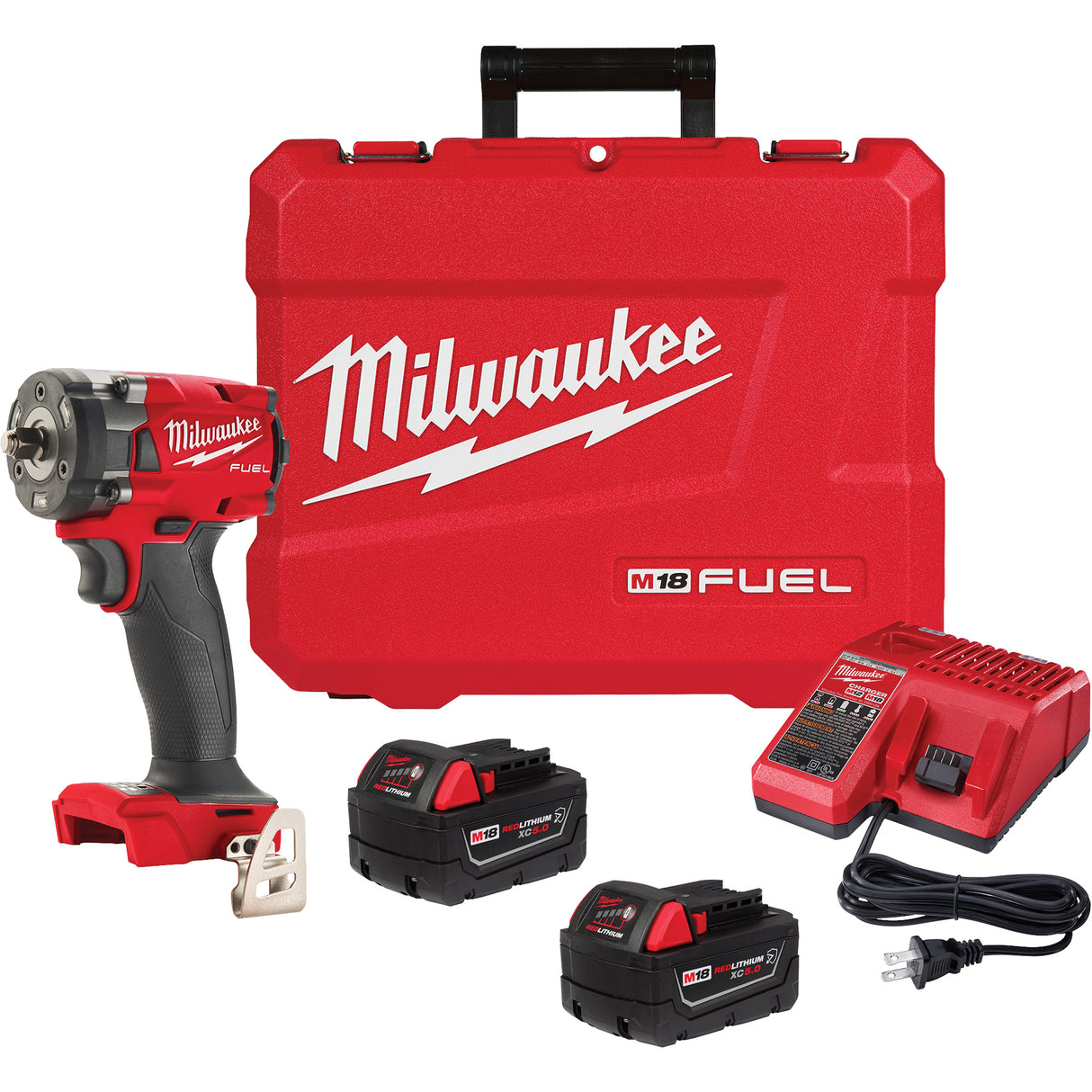 M18 Fuel™ Compact Impact Wrench with Friction Ring Kit, 18 V, 3/8" Socket