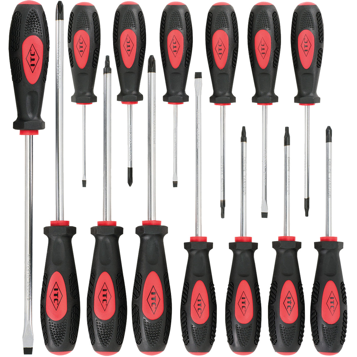 IESD-14S Ergonomic Screwdriver Set, 14 Pcs., Magnetic
