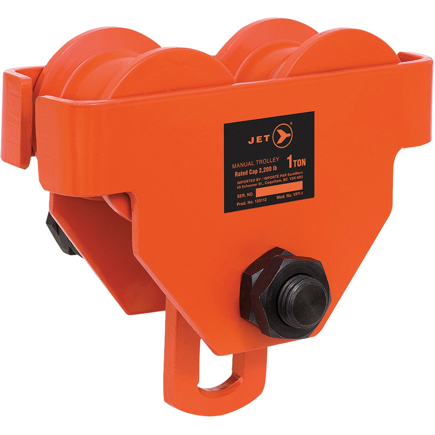 VPT-1 VBT Series Manual Trolley, 2000 lbs. (1 tons)