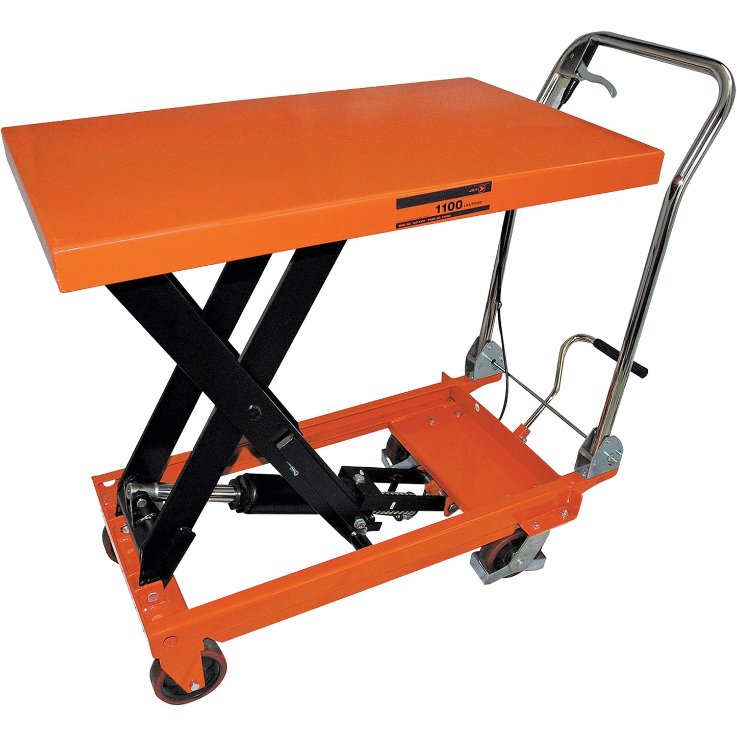 SLC-1100 SLC Series Hydraulic Scissor Lift Cart, 39" L x 21" W, 1100 lbs. Cap.