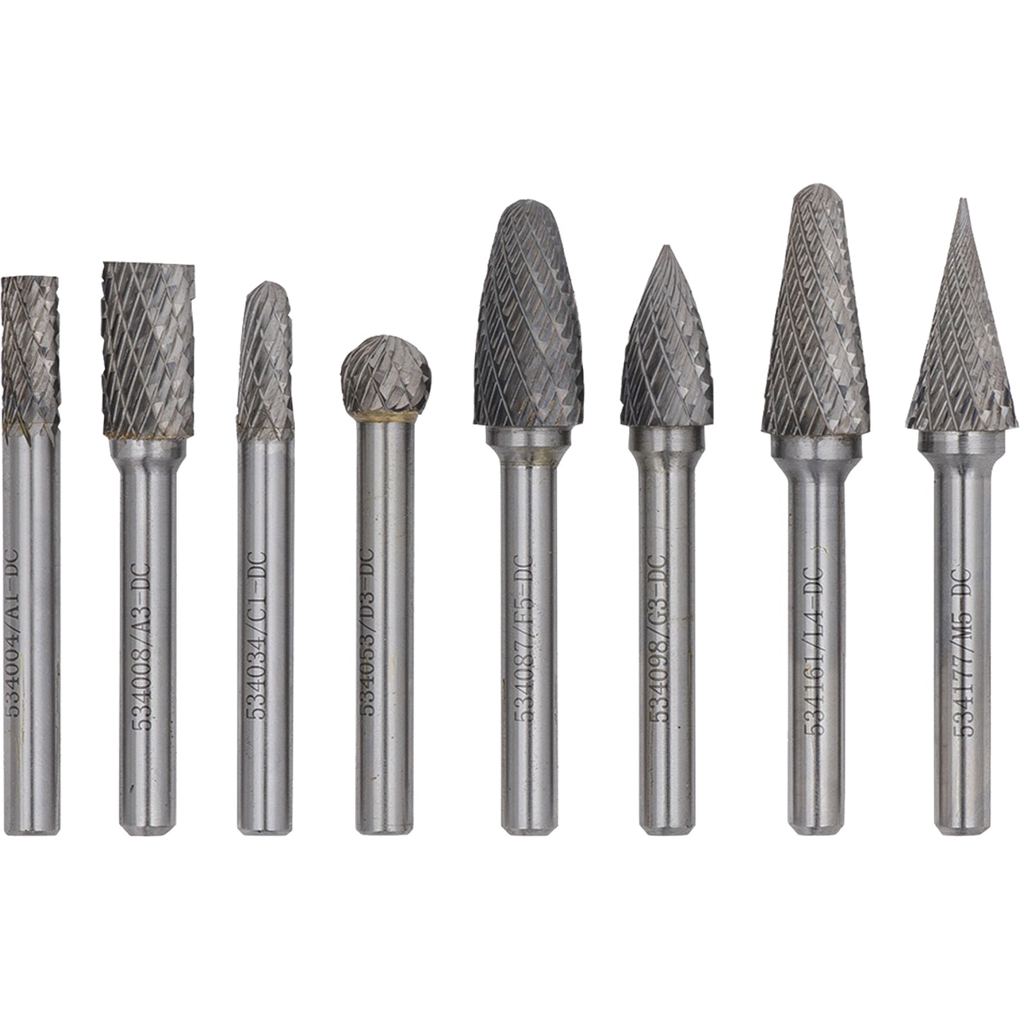 CBHP-8 Jet-Kut® Premium Carbide Burr Set, 8 Pieces