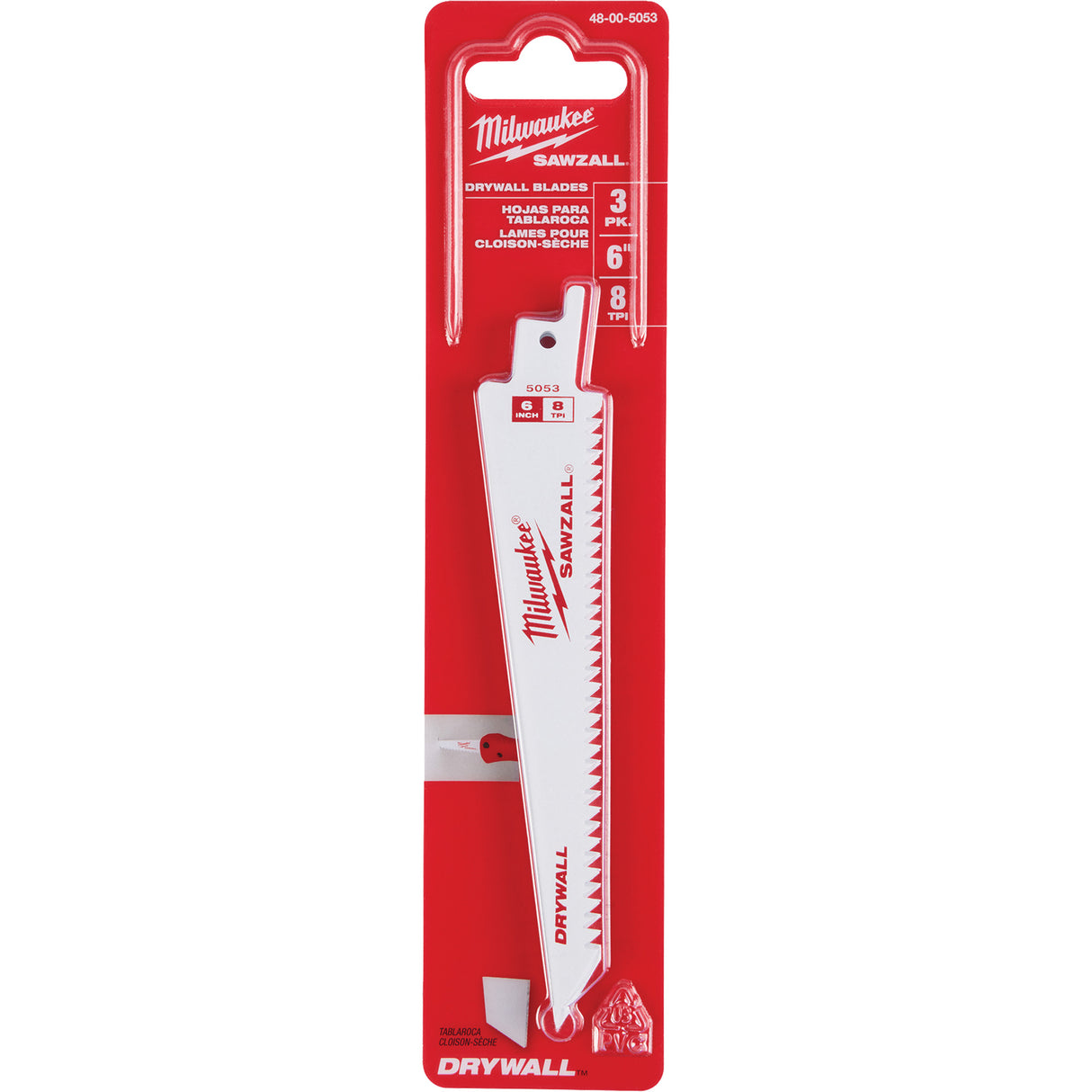 8 TPI Drywall Sawzall™ Blades