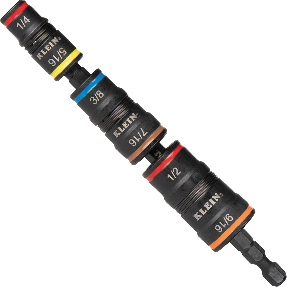 7-in-1 Flip Socket Set, 8 Pcs, Impact, 1/4'' Drive Size