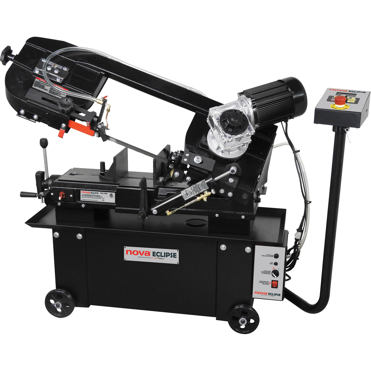 Nova® DVR Metal Cutting Bandsaw, Horizontal/Vertical, 7" Round and 7" x 12" Rectangular Cutting Capacity
