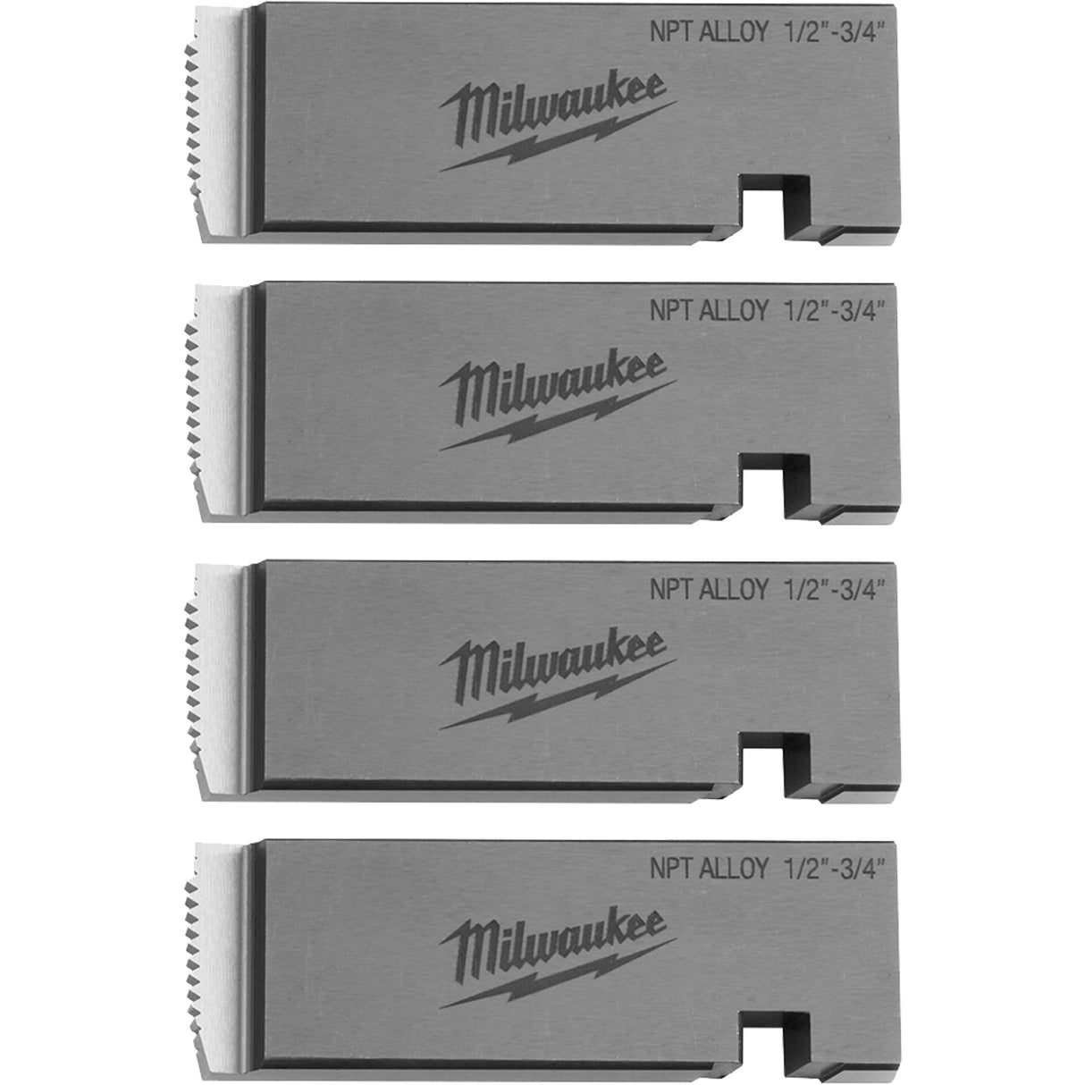 NPT Universal Pipe Threading Dies, For Pipe Size 1/2"-3/4", Alloy