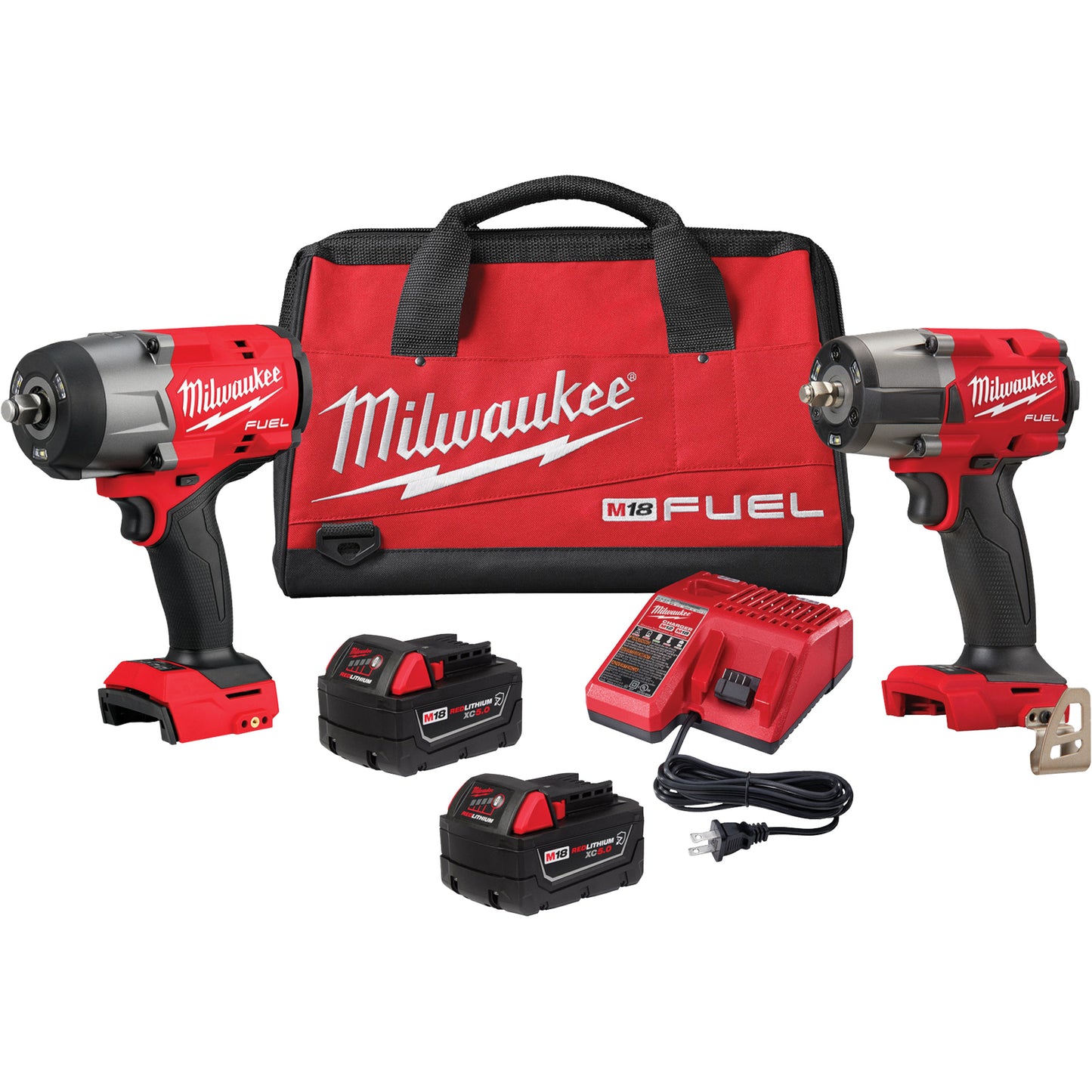 M18 FUEL™ 1/2" High Torque & 3/8" Medium Torque Impact Wrenches Automotive Combo Kit, Lithium-Ion, 18 V