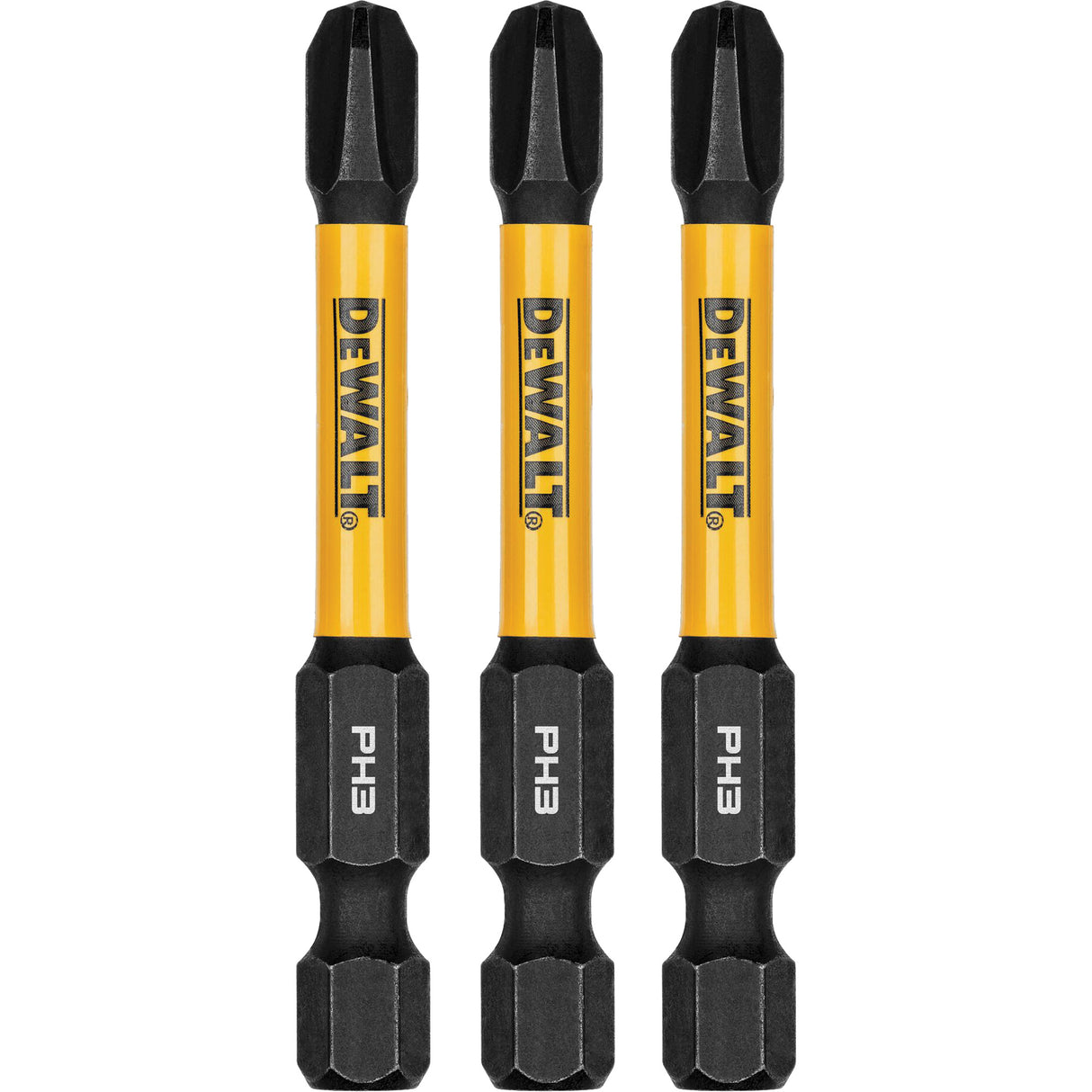 3-Piece FLEXTORQ® Impact Screwdriving Bits, Phillips, #3, 1/4" Drive