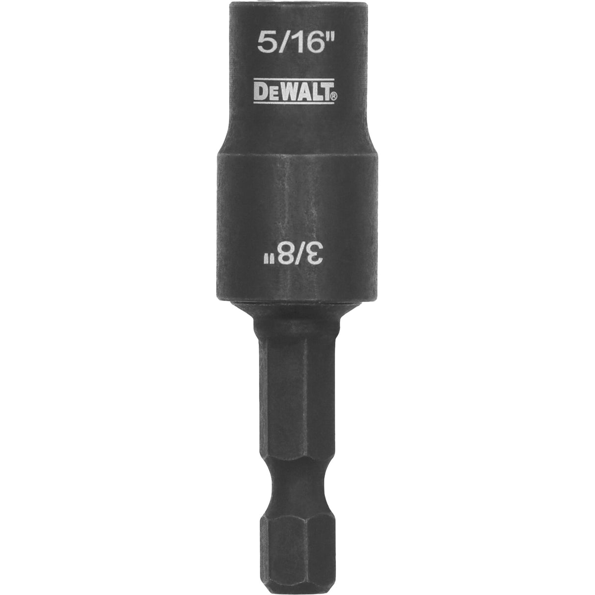 Impact Ready Double-Ended Detachable Nut Driver, 5/16"/3/8" Drive, 2" L, Magnetic