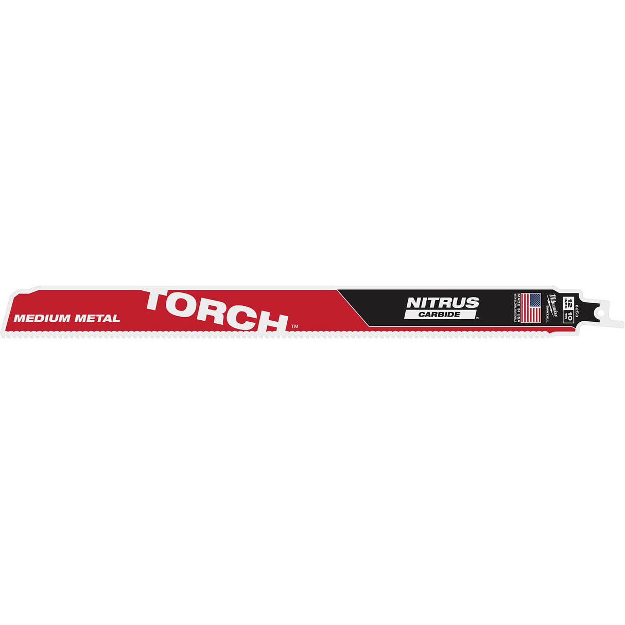 TORCH™ with NITRUS CARBIDE™ Teeth for Medium Metal, Carbide, 10 TPI, 12" L x 1" W