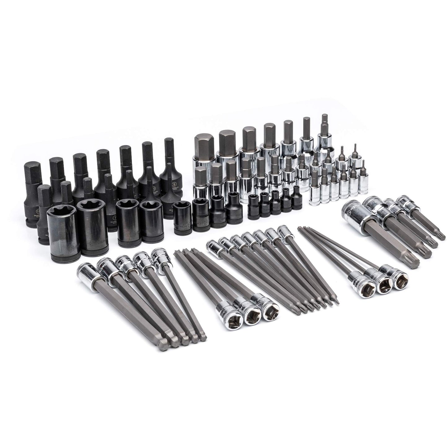Drive Metric Bit Socket Set in Foam Storage Tray, 74 Pcs