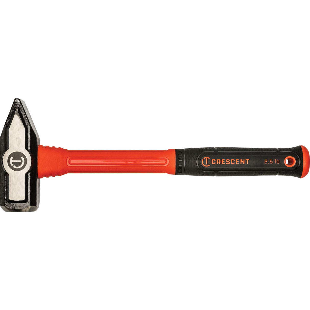 Fiberglass Blacksmith Hammer, 2.5 lbs Head Weight, 13-1/2" L