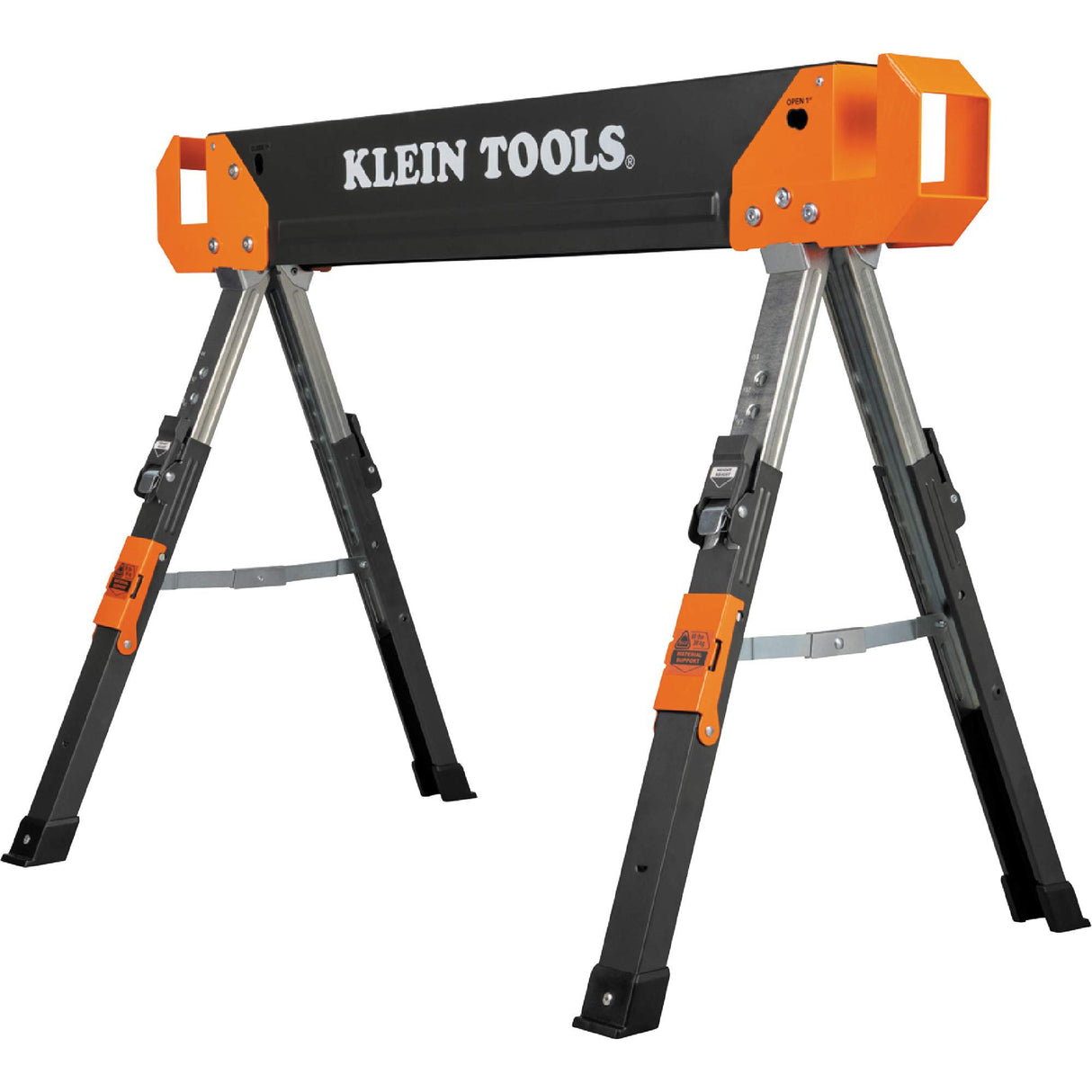 Adjustable-Leg Folding Saw Horse and Jobsite Table
