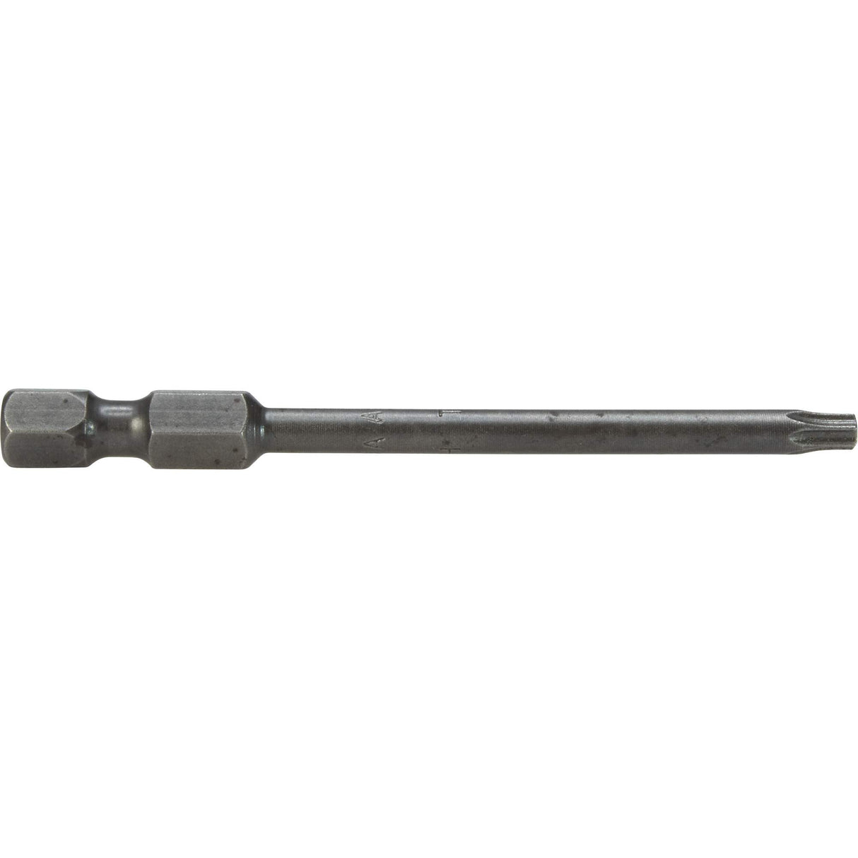 Torx Power Drive Bit, T-10 Tip, 1/4" Drive Size, 6" Length