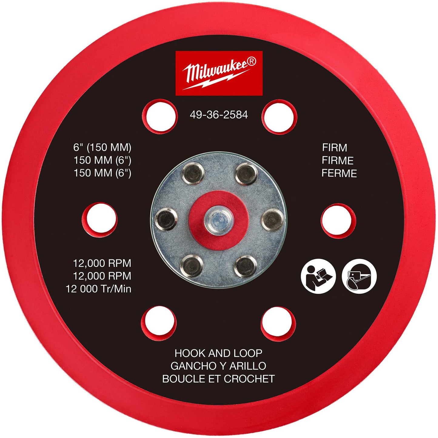 Firm Hook and Loop Sander Backing Pad