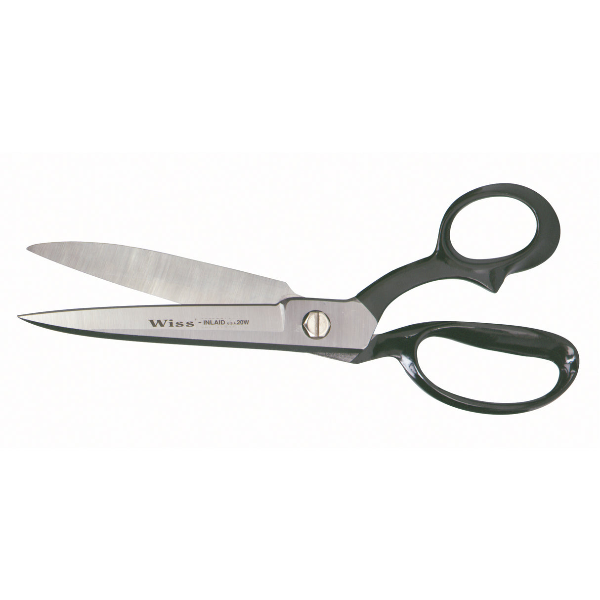 Wide Blade Industrial Shears, 6-1/8" Cut Length, Rings Handle