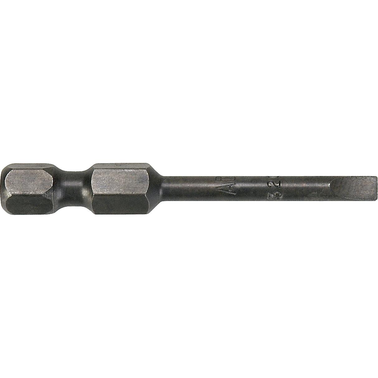1/4" Slot Power Bits, Slot, 2/16" Tip, 1/4" Drive Size, 6" Length