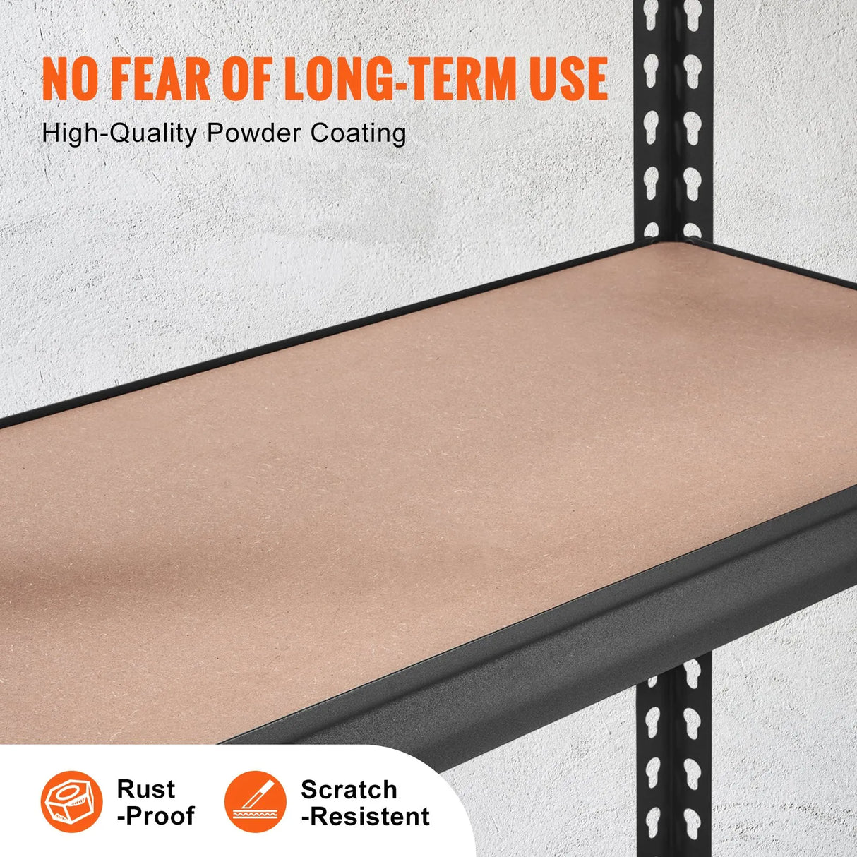 VEVOR Storage Shelving Unit, 5-Tier Adjustable, 2000 lbs Capacity, Heavy Duty Garage Shelves Metal Organizer Utility Rack, Black, 30" L x 12" W x 60" H for Kitchen Pantry Basement Bathroom Laundry VEVOR