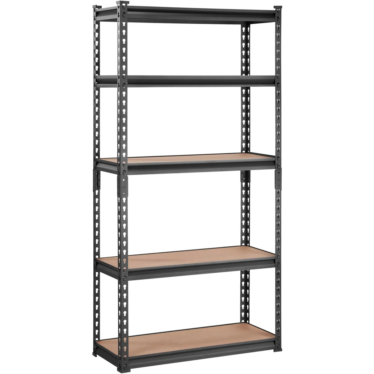 VEVOR Storage Shelving Unit, 5-Tier Adjustable, 2000 lbs Capacity, Heavy Duty Garage Shelves Metal Organizer Utility Rack, Black, 30" L x 12" W x 60" H for Kitchen Pantry Basement Bathroom Laundry VEVOR