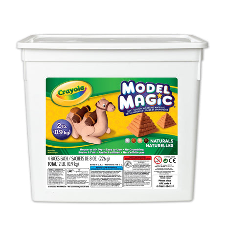 Crayola Model Magic 2lb Bucket, Naturals (Case of 2)