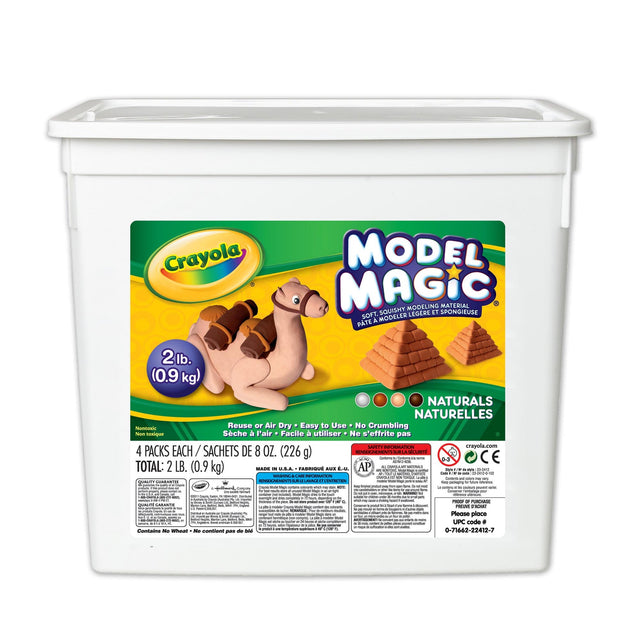 Crayola Model Magic 2lb Bucket, Naturals (Case of 2)