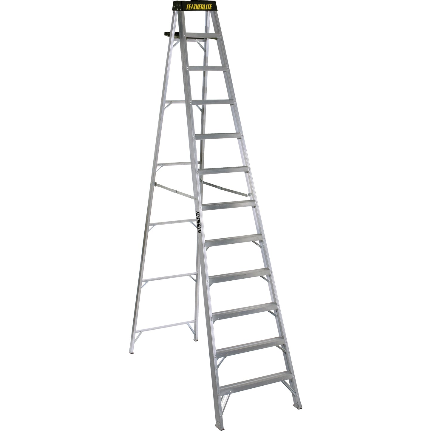 3400 Series Industrial Extra Heavy-Duty Step Ladder, 12', Aluminum, 300 lbs. Capacity, Type 1A