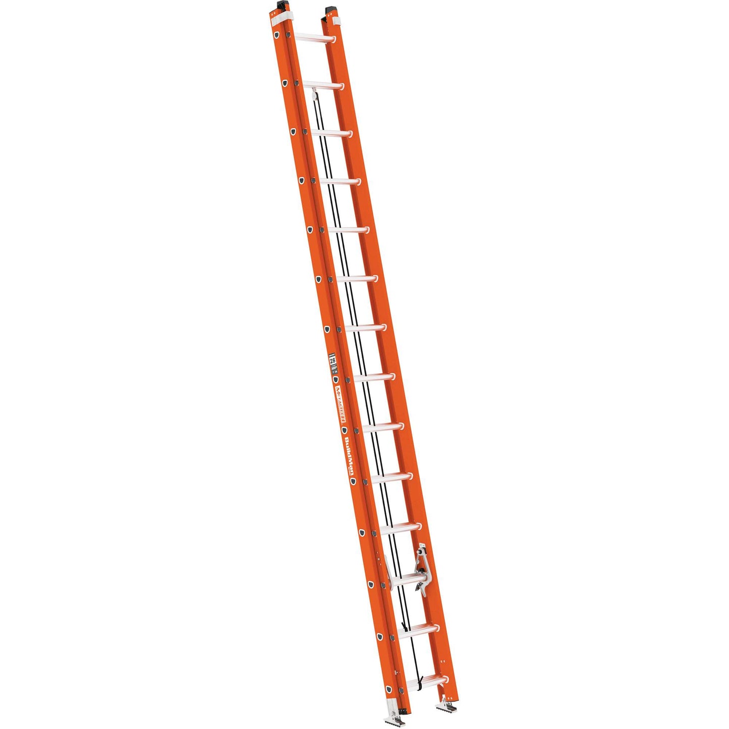 BuildMan® Extension Ladder, 300 lbs. Cap., 28' H, Grade 1A