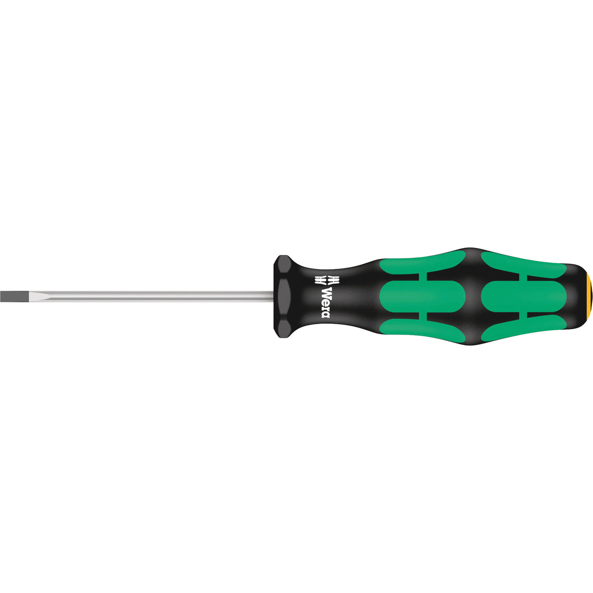 Slotted Screwdriver, 3/32" Tip, Round, 5-1/8" L, Plastic Handle