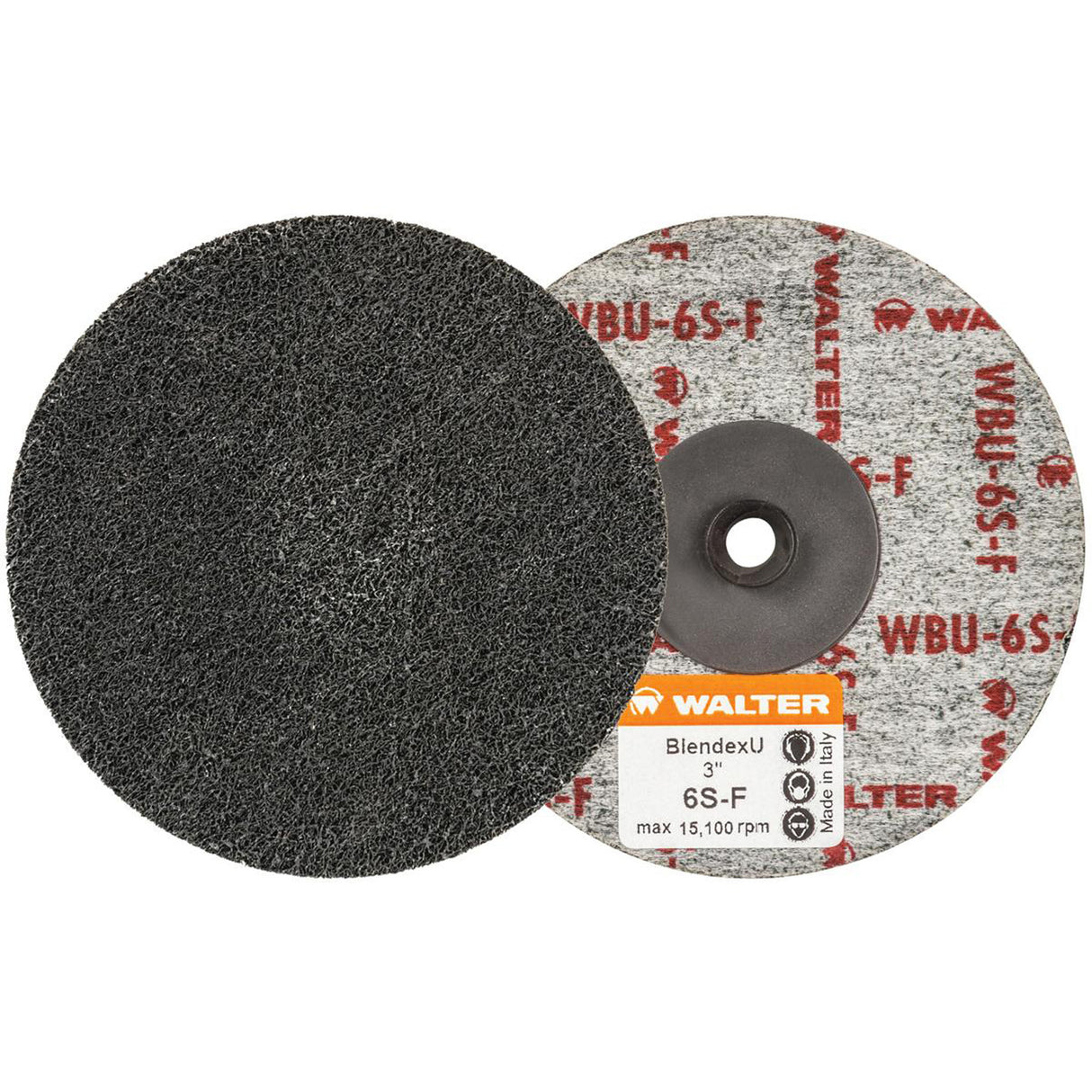 Twist™ Blendex U™ Discs, 3" Dia., Super Fine Grit, Silicon Carbide