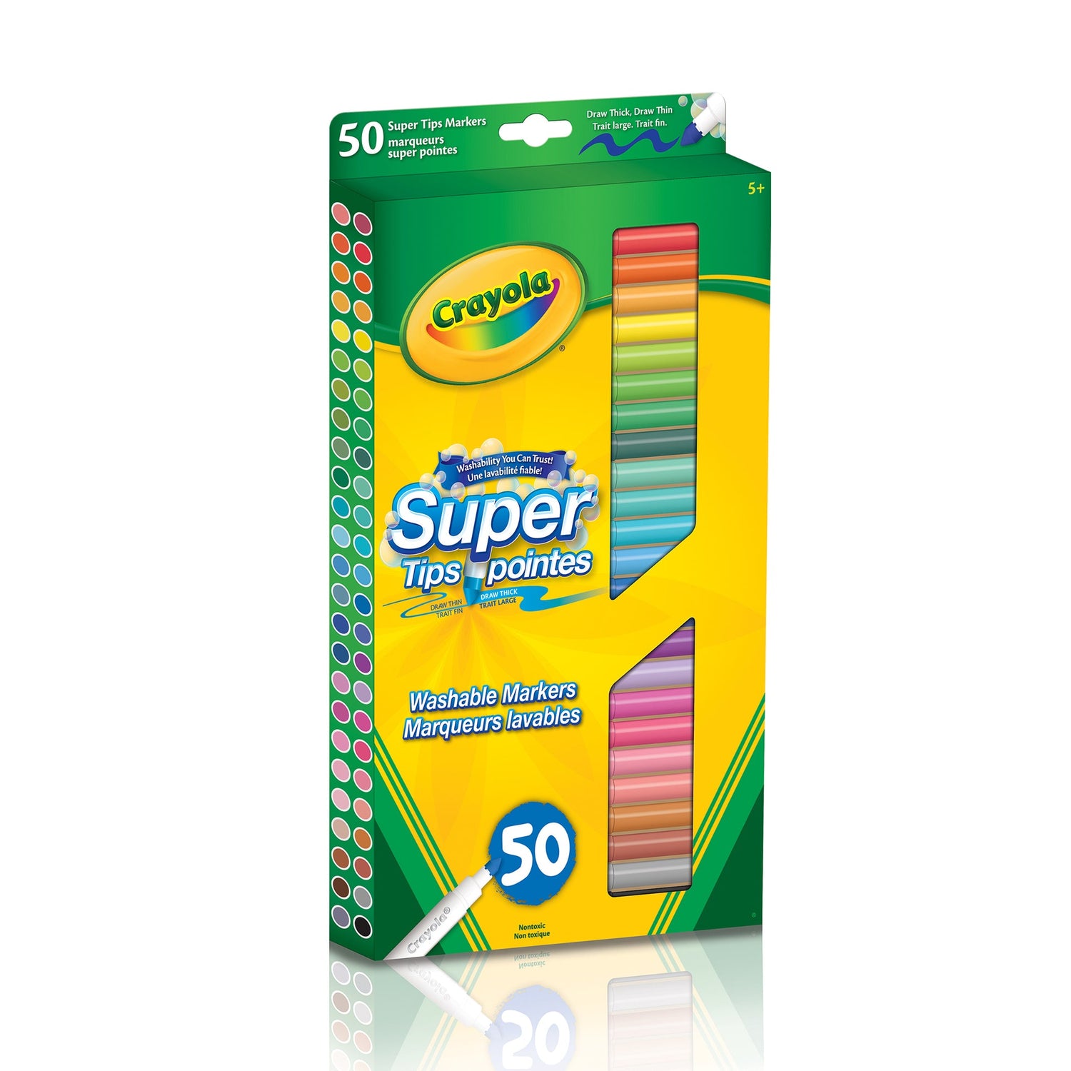 Crayola Super Tips Washable Markers, 50 Count (Case of 6)